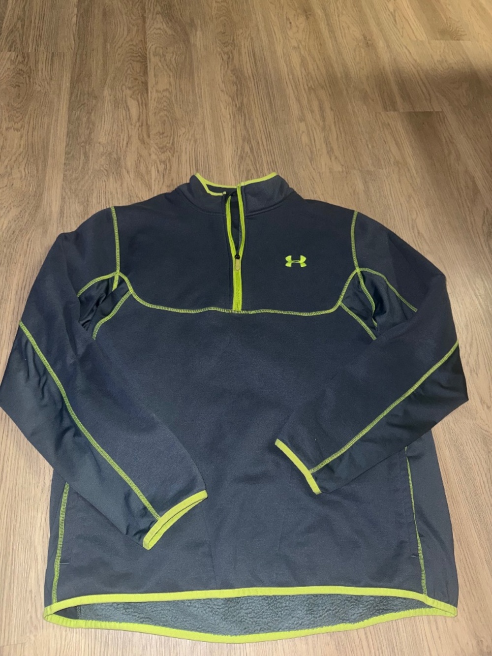 Under Armour Y2K Neon Trim Quarter Zip Fleece‎ Pullover Athleisure Gym Core